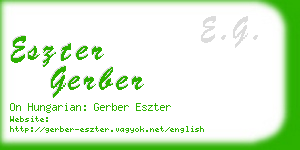 eszter gerber business card